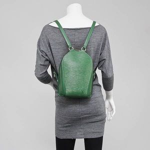 Vintage Louis Vuitton Green Epi Leather Mabillon Backpack